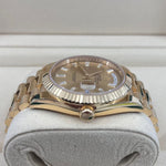 2022 ROLEX DAYDATE 40MM BAGUETTE DIAMOND MARKERS 228238 - WatchCraze.com.au