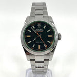 2014 ROLEX MILGUASS M116400GV BLACK DIAL ORIGINAL BOX, ROLEX WARRANTY CARD & HOLDER, NO BOOKLETS - WatchCraze.com.au