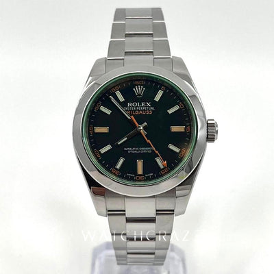 2014 ROLEX MILGUASS M116400GV BLACK DIAL ORIGINAL BOX, ROLEX WARRANTY CARD & HOLDER, NO BOOKLETS - WatchCraze.com.au