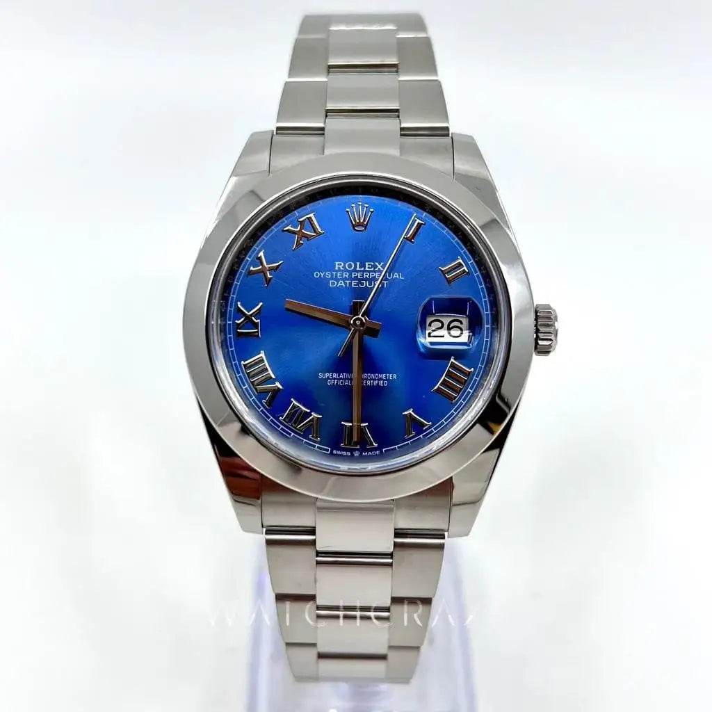 2020 ROLEX DATEJUST 41MM 126300 AZZURRO DIAL