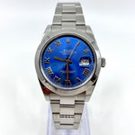 2020 ROLEX DATEJUST 41MM 126300 AZZURRO DIAL - WatchCraze.com.au