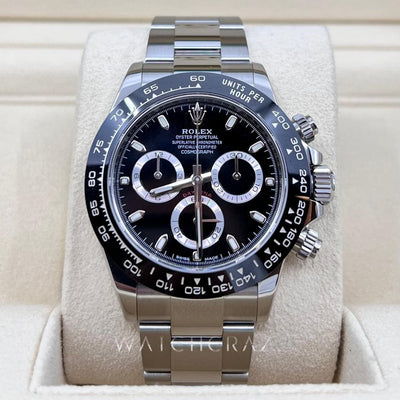 2020 ROLEX DAYTONA BLACK DIAL 40MM 116500LN - WatchCraze.com.au