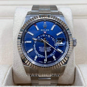 2021 ROLEX SKYDWELLER BLUE DIAL 42MM 326934 - WatchCraze.com.au