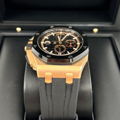 2018 AUDEMARS PIGUET ROYAL OAK OFFSHORE ROSE GOLD CHRONOGRAPH 44MM 26401RO - WatchCraze.com.au
