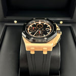 2018 AUDEMARS PIGUET ROYAL OAK OFFSHORE ROSE GOLD CHRONOGRAPH 44MM 26401RO - WatchCraze.com.au