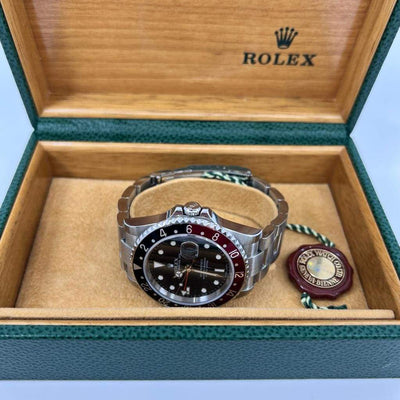 2007 ROLEX GMT MASTER COKE 40MM 16710 FULL SET - WatchCraze.com.au
