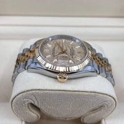 2021 ROLEX DATEJUST 36MM PALM MOTIF DIAL 126233 STICKERED CLASP - WatchCraze.com.au