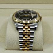 2022 ROLEX DATEJUST 41MM BLACK DIAL YELLOW GOLD & OYSTERSTEEL 126333 - WatchCraze.com.au