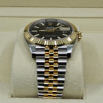 2022 ROLEX DATEJUST 41MM BLACK DIAL YELLOW GOLD & OYSTERSTEEL 126333 - WatchCraze.com.au