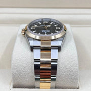 2022 ROLEX EXPLORER 36MM TWO TONED YELLOW GOLD & OYSTERSTEEL 124273 - WatchCraze.com.au