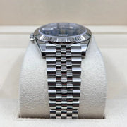 2022 ROLEX DATEJUST 41MM AZZURRO BLUE ROMAN DIAL 126334 - WatchCraze.com.au