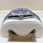 2022 ROLEX DATEJUST 41MM AZZURRO BLUE ROMAN DIAL 126334 - WatchCraze.com.au