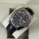 2014 ROLEX SKYDWELLER ROSE GOLD BROWN DIAL 42MM 326135 - WatchCraze.com.au
