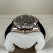 2014 ROLEX SKYDWELLER ROSE GOLD BROWN DIAL 42MM 326135 - WatchCraze.com.au