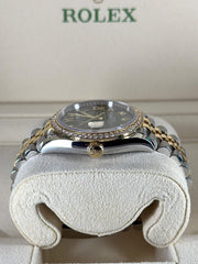 2023 ROLEX DATEJUST DIAMOND BEZEL GREEN DIAL 36MM 126283RBR - WatchCraze.com.au