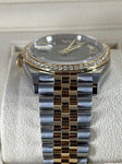 2023 ROLEX DATEJUST DIAMOND BEZEL GREEN DIAL 36MM 126283RBR - WatchCraze.com.au