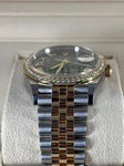 2023 ROLEX DATEJUST DIAMOND BEZEL GREEN DIAL 36MM 126283RBR - WatchCraze.com.au