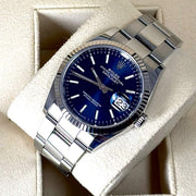 2021 ROLEX DATEJUST BLUE DIAL 36MM 126234 - WatchCraze.com.au