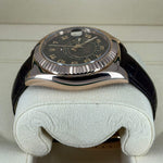 2014 ROLEX SKYDWELLER ROSE GOLD BROWN DIAL 42MM 326135 - WatchCraze.com.au